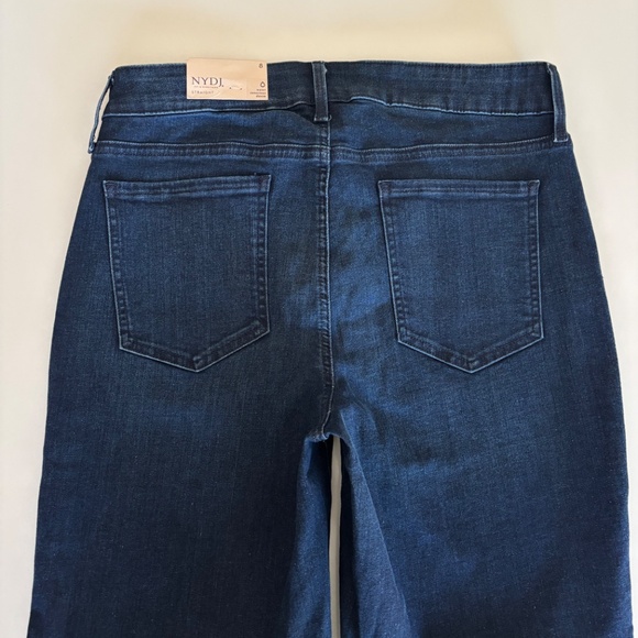 NYDJ Size 8 Blue Jean Straight Soft Jean Marilyn Straight Lift Tuck Tech NWT - Picture 5 of 16
